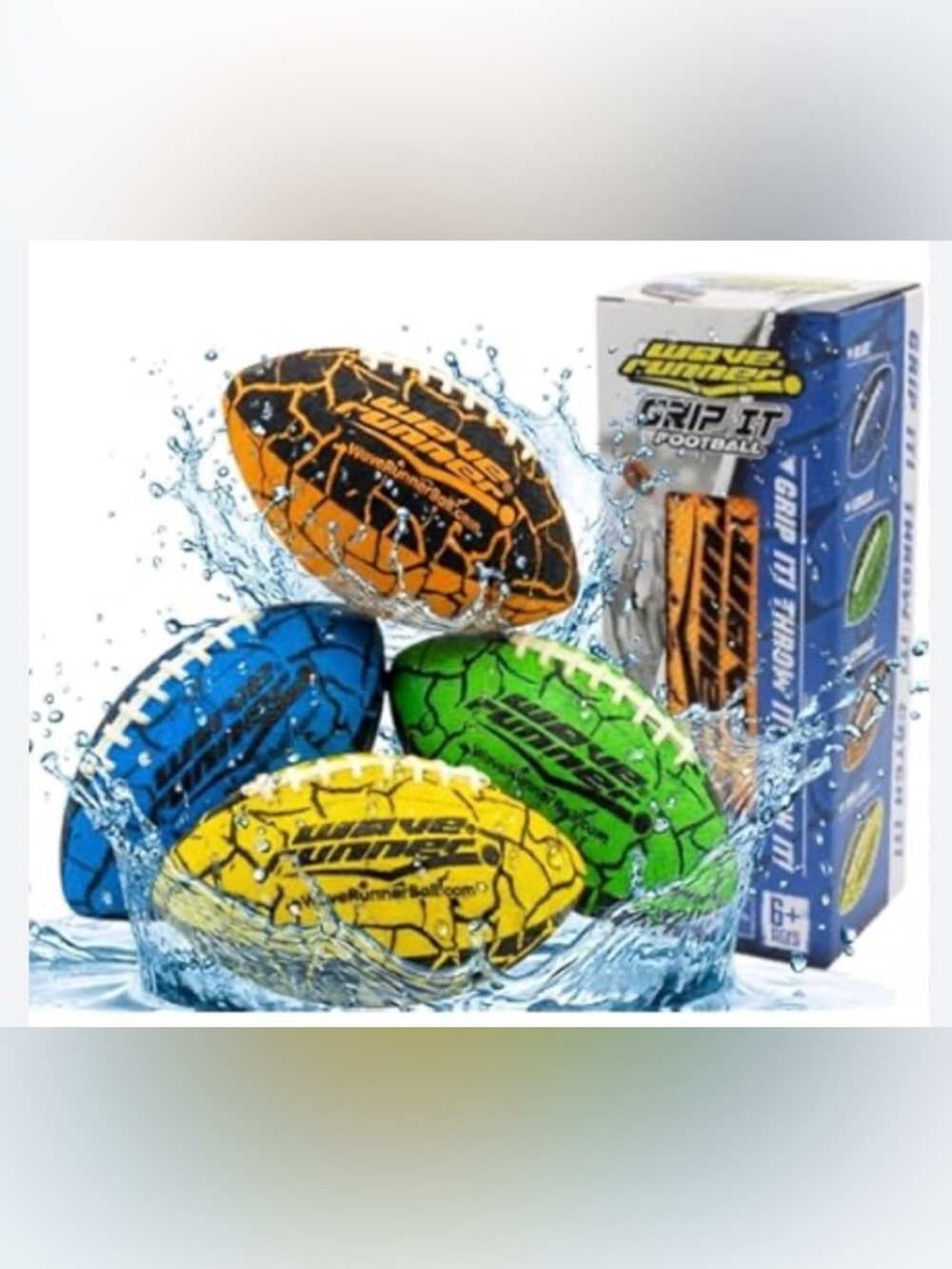 Wave Runner Grip It Waterproof Football - Picture 3 of 3